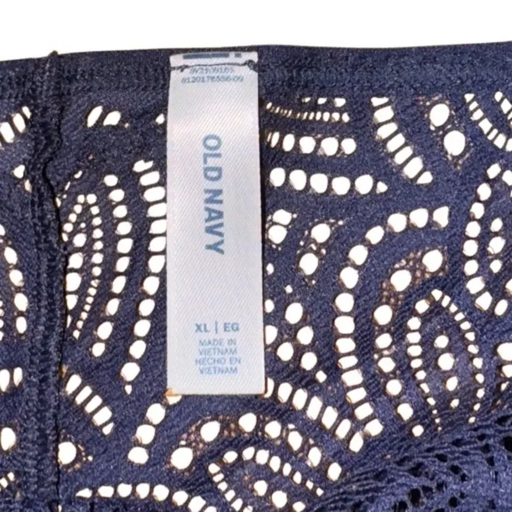 NWT Old Navy Women's Lace Cheeky Underwear Navy Blue Size XL